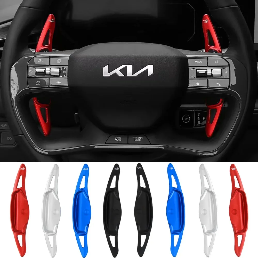 

For KIA EV9 GT-Line Launch Edition 2023 2024 Car Steering Wheel DSG Paddle Shift Extension Stickers Accessories