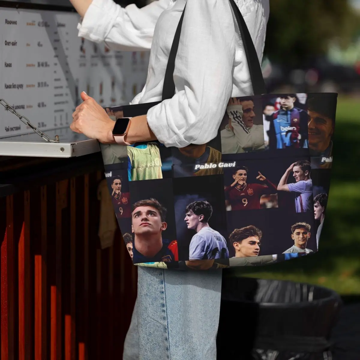 

Pablo Gavi Aesthetic Beach Tote Bag Sport Gym Yoga Duffle Large Tote Bag Women Travel Bag Fitness bag