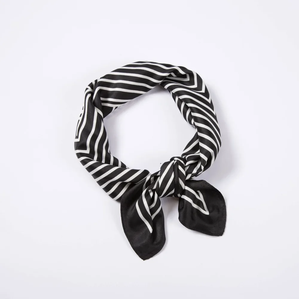 

KC* (70cmX70cm) New fashion color matching cashew silk scarf simple polka dot square scarf