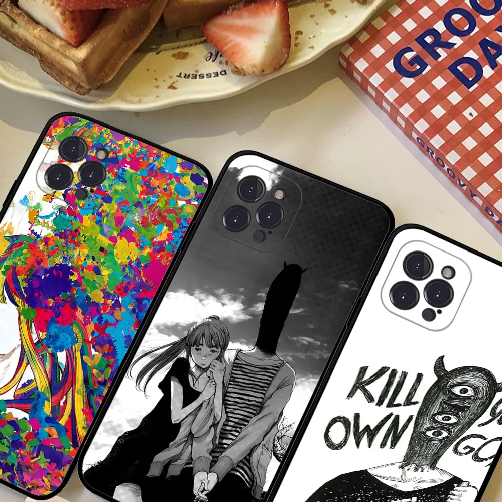 G-Goodnight Punpun Phone Case For iPhone 16 15 14 11 12 13 Mini Pro XS Max Cover 6 7 8 Plus X Funda Shell