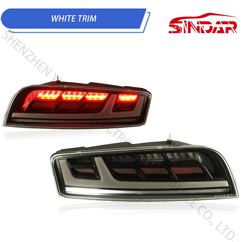 SINDAR 2 stuks Achterlicht Accessoires voor Audi R8 V10 4.2/5.2 FSI Tweede Gen, achterlicht Montage Voor Audi R8 2008-2016 Richtingaanwijzer