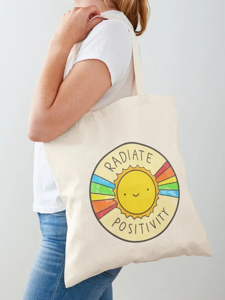 Radiate Positivity Tote Bag Women's tote bag tote bag canvas