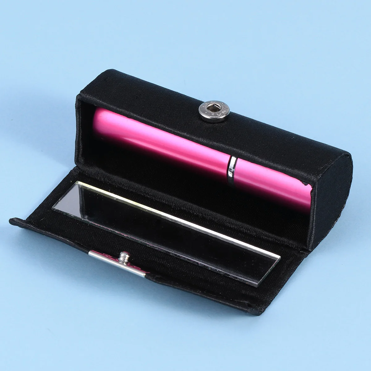 กล่องใส่ลิปสติกแบบพกพาสะดวก พร้อมกระจก ปิดล็อคแน่นหนา ทนทานต่อแรงกระแทก สำหรับจัดเก็บลิปกลอส บาล์ม และเครื่องสำอางจำเป็น