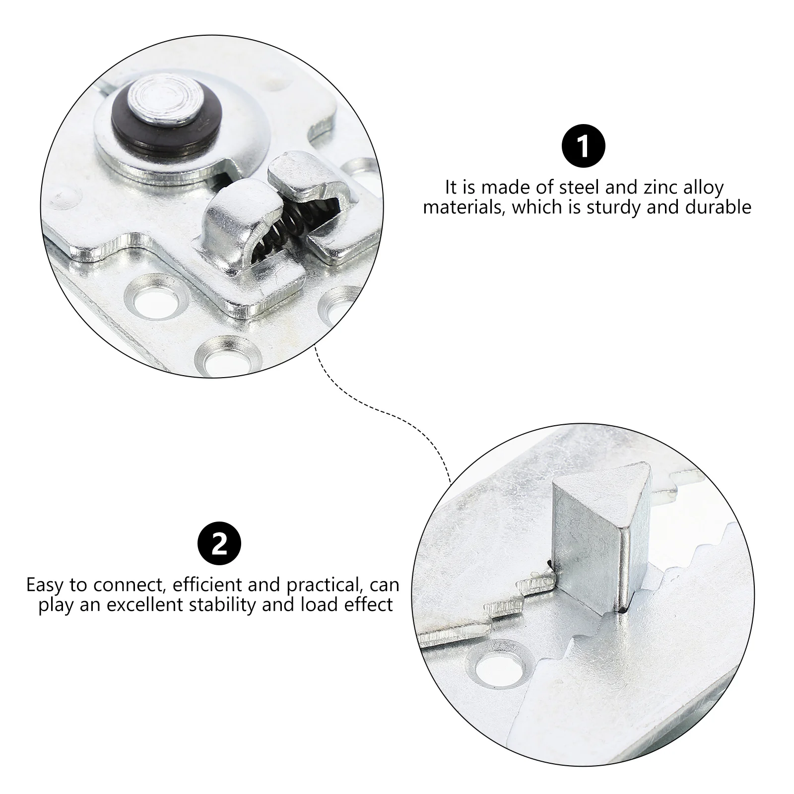Sofá conector móveis sofás espreguiçadeira forma de dente seccional 2 conectores de corte de aço especial estofamento