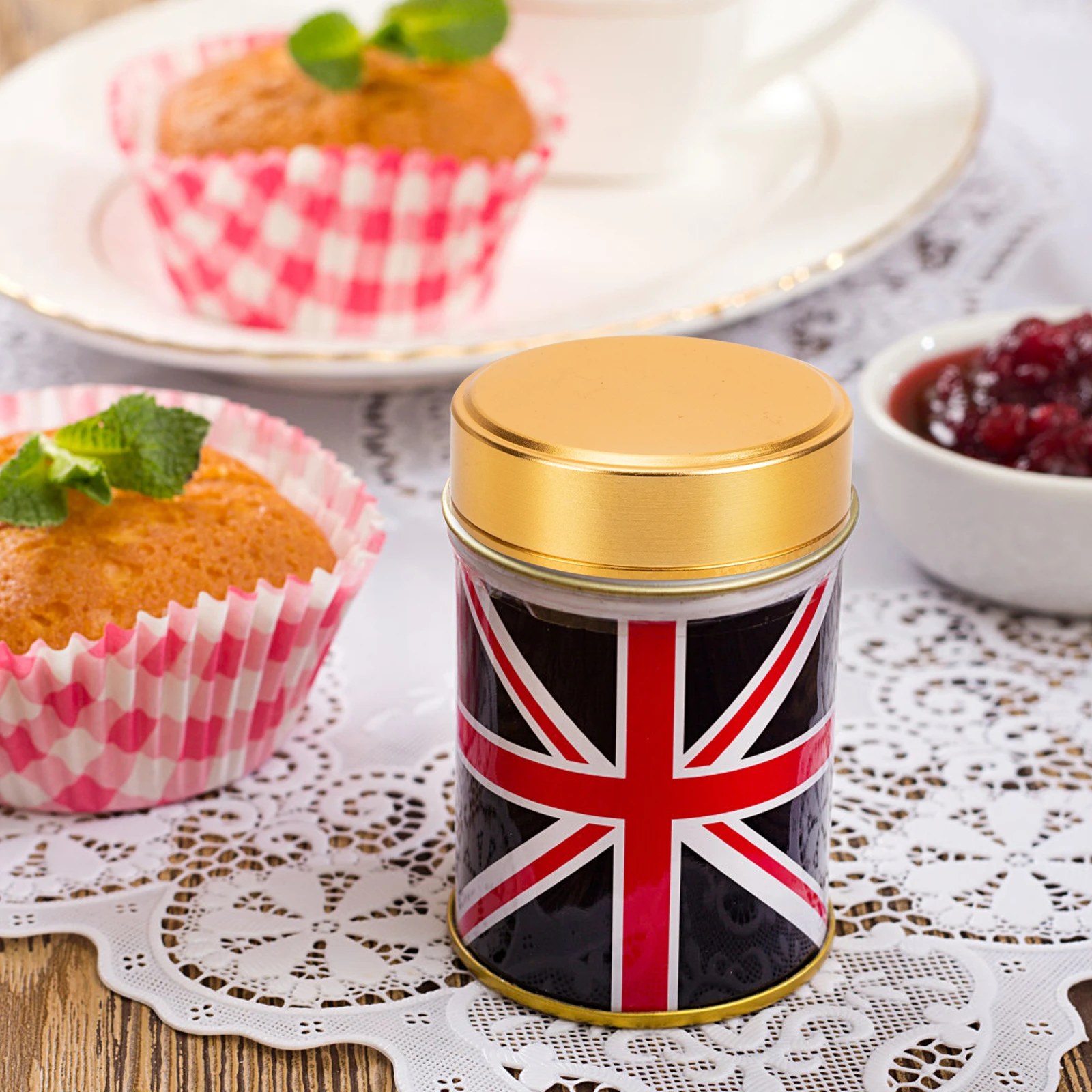 

5pcs Metal Tea Jar Lid Wear Resistant Universal Sealing Canisters Pot Covers Kitchen Accessories Replacement