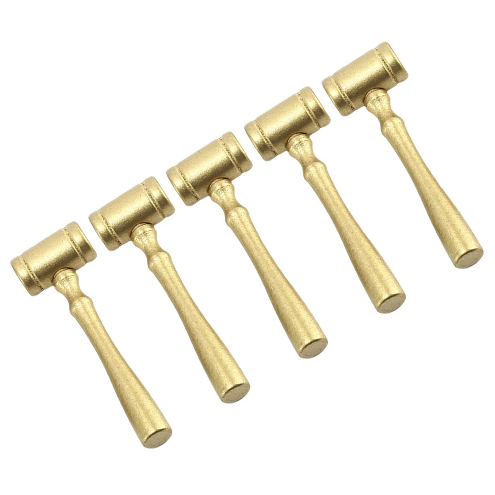 5 pz Judge Martello Mini Martello di Legno Per I Bambini Fatti A Mano Fai Da Te Educativo Gioco di Ruolo Strumento Corno Giochi di Finzione Set Liscio Sicuro