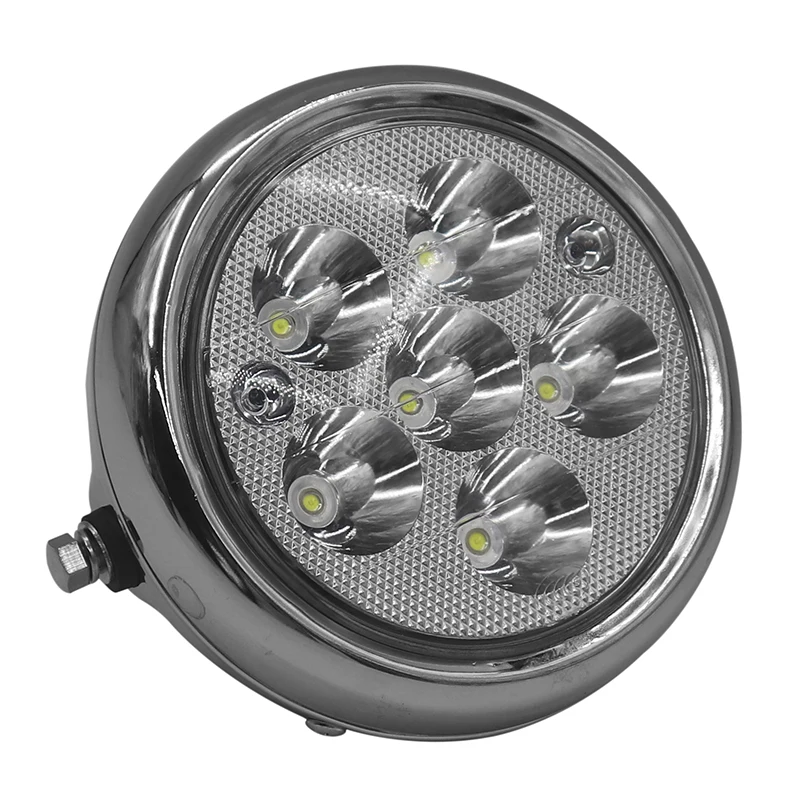 Lampada circolare a LED da 5 pollici 12V-80V 6 perline faro rotondo per parti di accessori modificati Citycoco