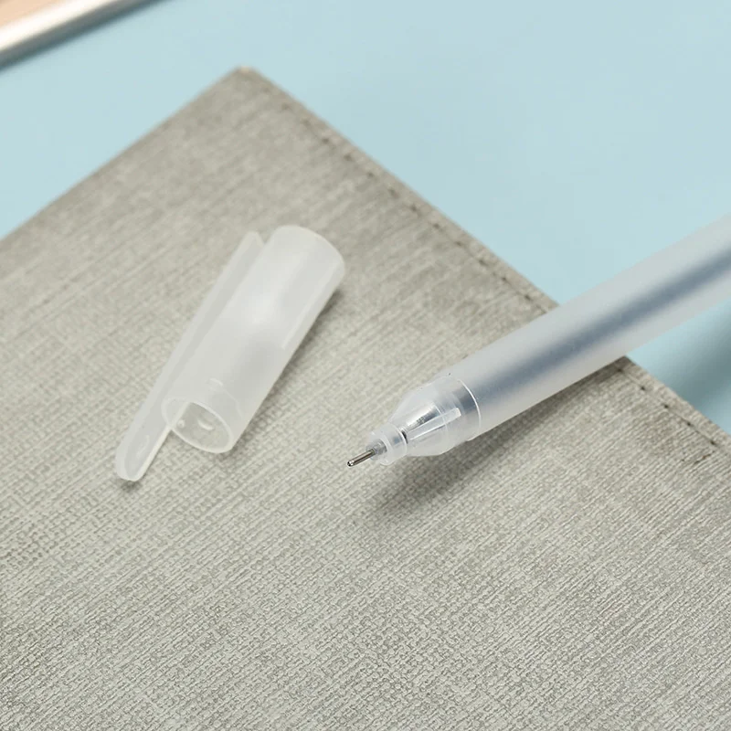 Student Party Office Exam Frosted Non-print Transparent Shell Can Replace Black Neutral Pen Ballpoint Pen Smooth Writing