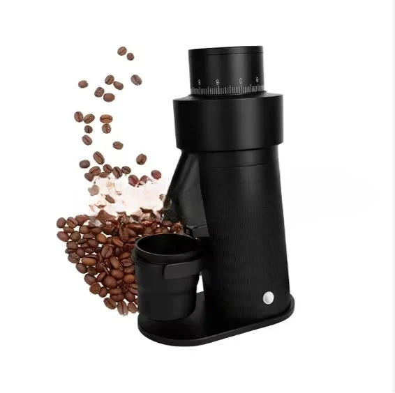 Commercial Electric Coffee Grinder 64mm Flat Burr Stepless Adjustment Brushless Motor