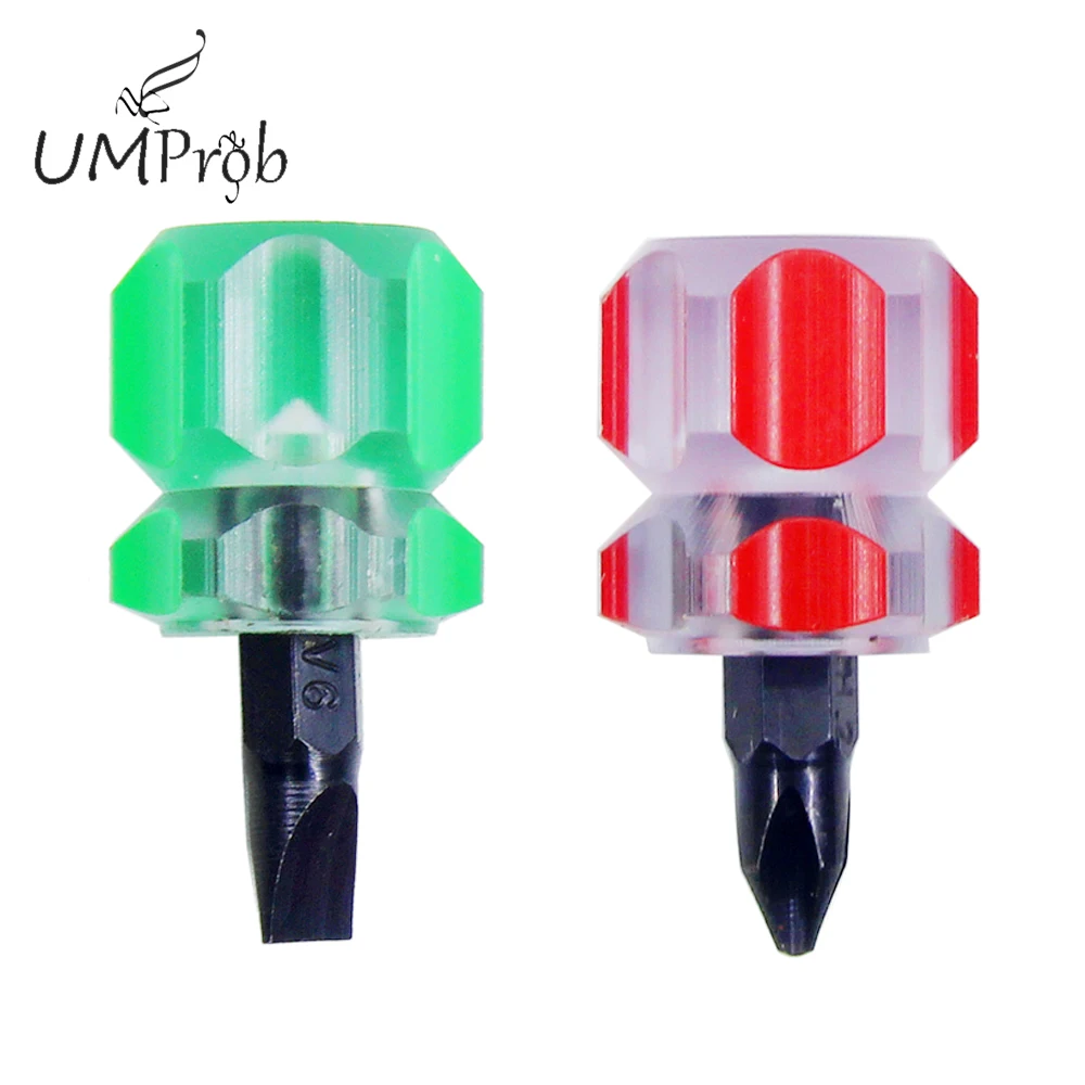 Mini Small Portable Cross/word Radish Head Screw Driver Transparent Handle Repair Hand Tools Precision Car Repair