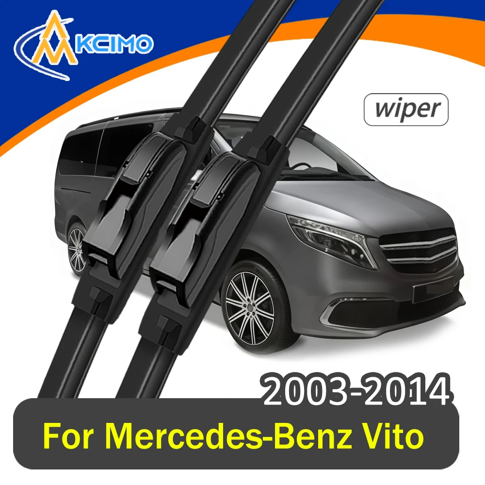 

2PCS Wiper Blade Replacement For Mercedes-Benz Vito W639 2003-2014 Direct Fit Windshield Wipers Hook On Type