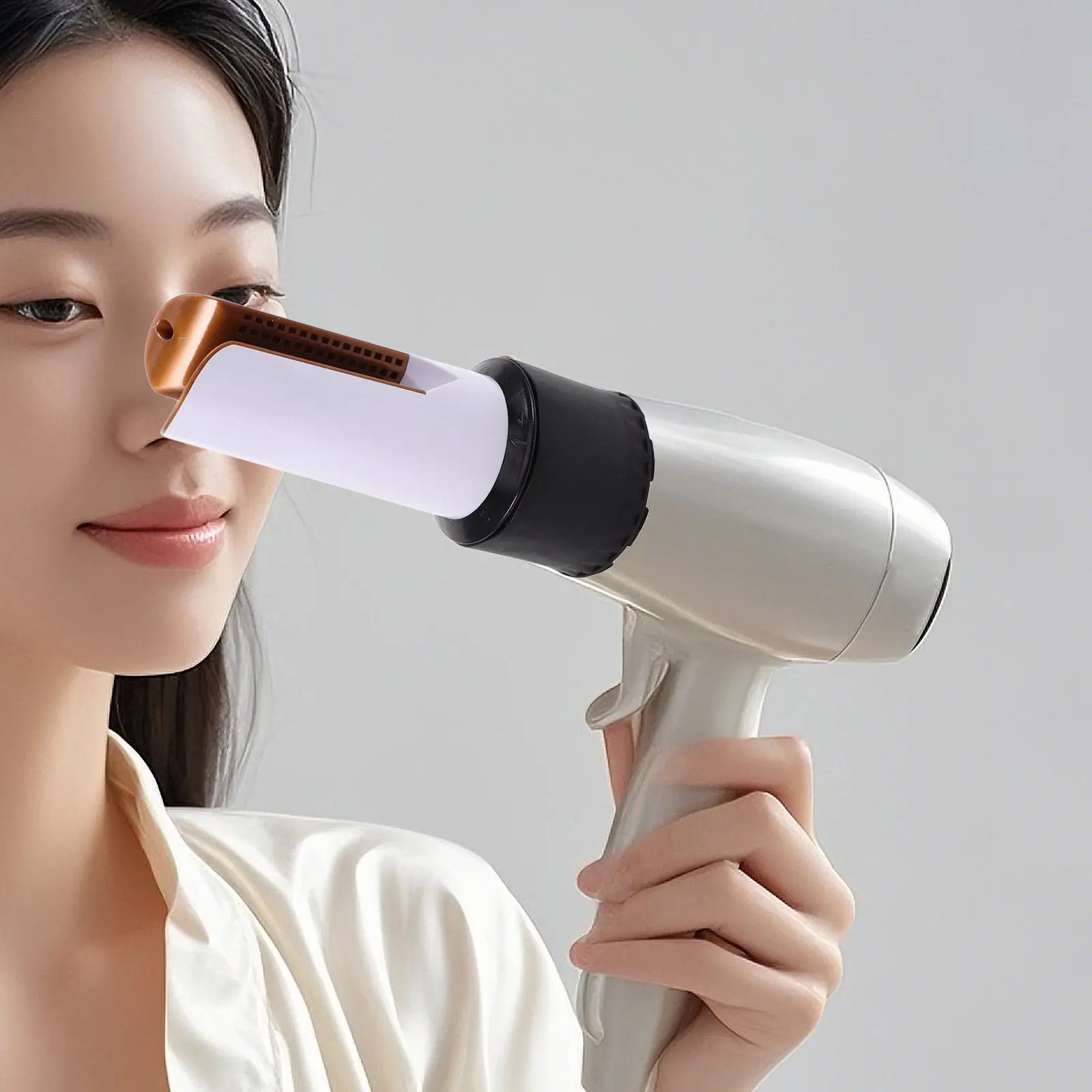 

1Set Universal Blow Dryer Nozzle Attachment Hair Straightener Nozzle for Hair Dryer Even Heat Compact Lightweight Travel