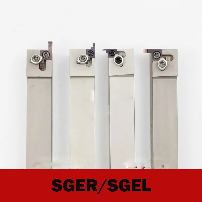 

Токарные инструменты SGER1616H-D с белым никелевым покрытием, держатели для нарезания канавок SGER SGEL B-SGER, фрезы для ЧПУ SGER1616 SGER2020 SGER2525