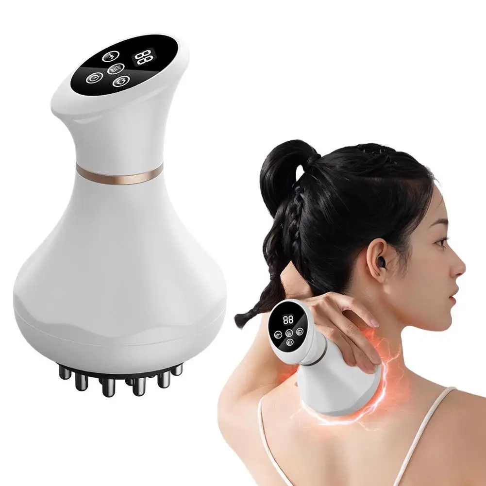 

9 Levels Electric Gua Sha Device And Cupping Apparatus Massager Electric Rechargeable Instrument Household Meridian Brush Care
