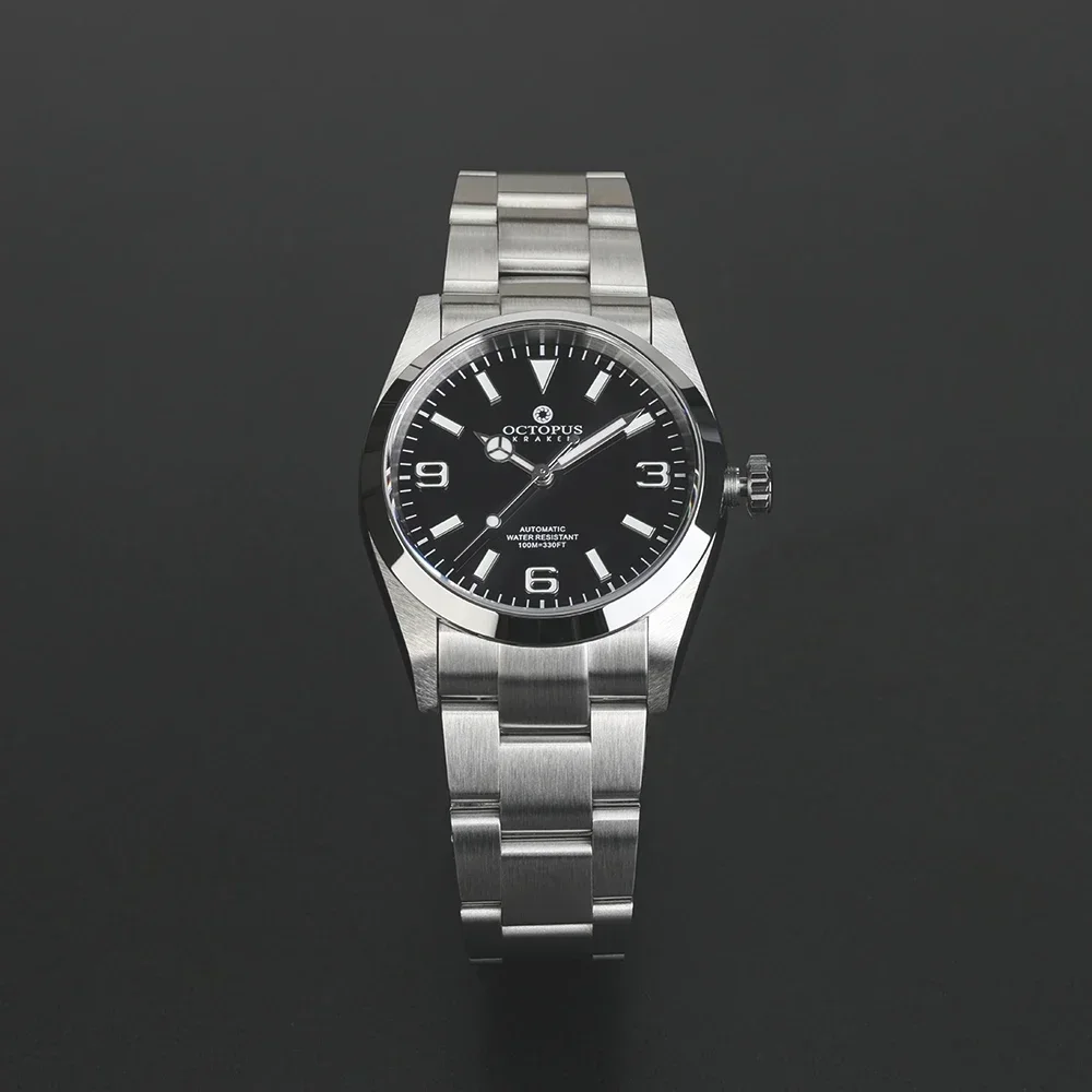 الأخطبوط استكشاف 36 مللي متر ساعة PT5000 SW200 التلقائي الميكانيكية المينا الهاتفي الياقوت كريستال تسلق سلسلة الرجال الفاخرة Watchdives