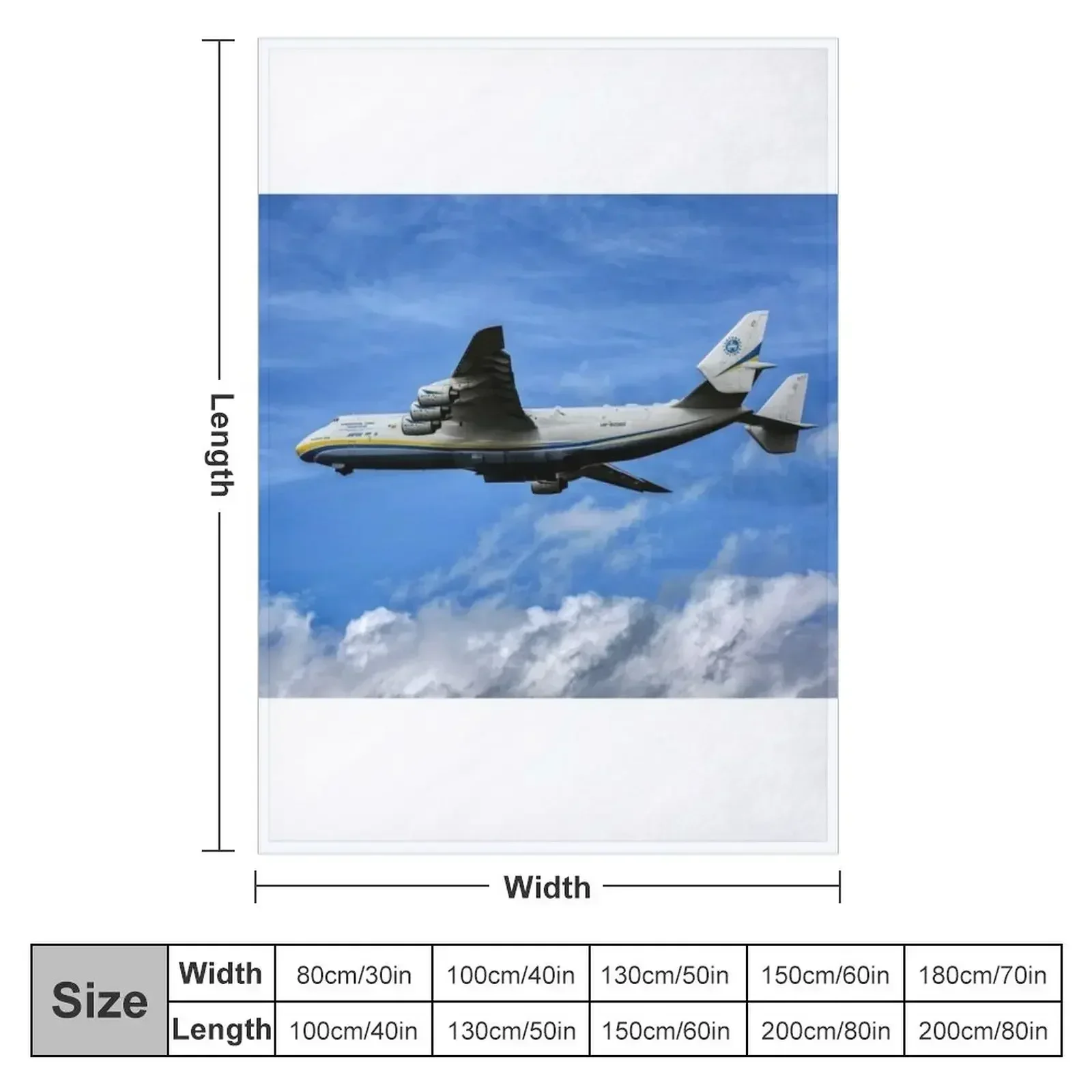 Antonov An-225 Mriya Throw Blanket Luxury Throw Single Sleeping Bag Loose Blankets