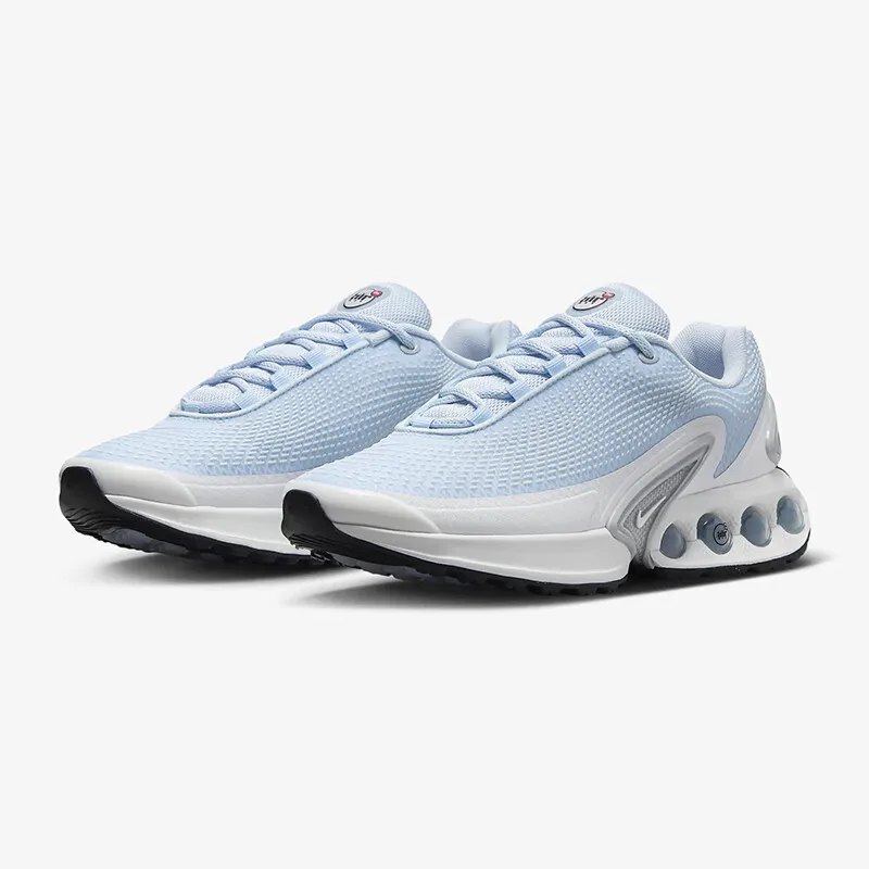 حذاء الجري Nike Air Cushion، Rebound، والتدريب المتانة للنساء، حذاء الجري الرياضي الجديد Air Max Dn ذو القبضة العالية المريح، حذاء الأب ذو النعل السميك، يوصى به مع أنماط صديقة Fj3145-400