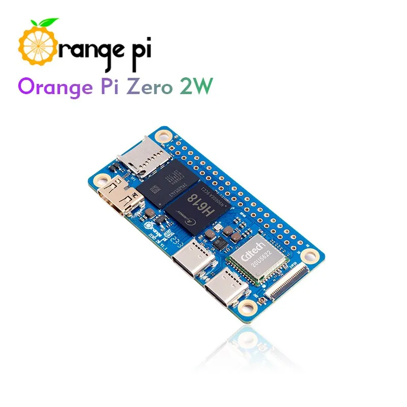 Orange Pi Zero 2W 2GB 4GB 1GB 1.5GB Allwinner H618 Quad-core Cortex-A53 Mini PC Support Wi-Fi5 + BT5.0 Single Board Pi Zero 2W