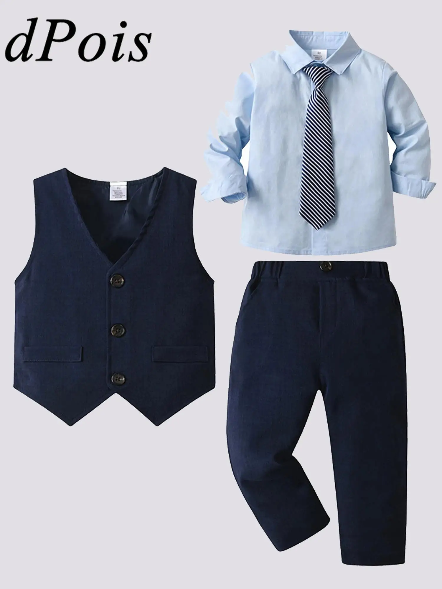 

Boys Gentlemen Suits for School Uniforms Celebration Banquet Birthday Party 2025 Vests Tops Shirts Outfits