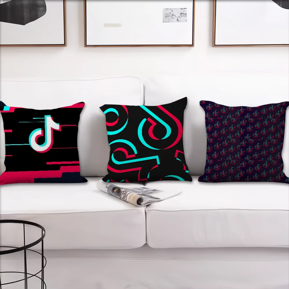 Interesting T-Tik T-Tok Cushion Cover For Pillow Printing Sofa Decoration Home Car Room Coffee Shop Office Nordic Simplicity