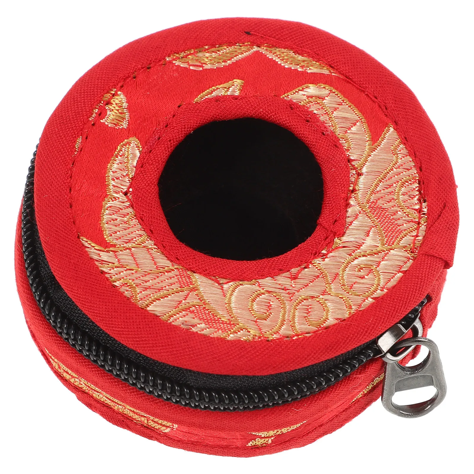 

Finger Cymbal Bell Bag Durable Cotton Cloth Portable Storage Pouch Zipper Finger Cymbals Holder Bell Ring Bag Belly Cymbals Case