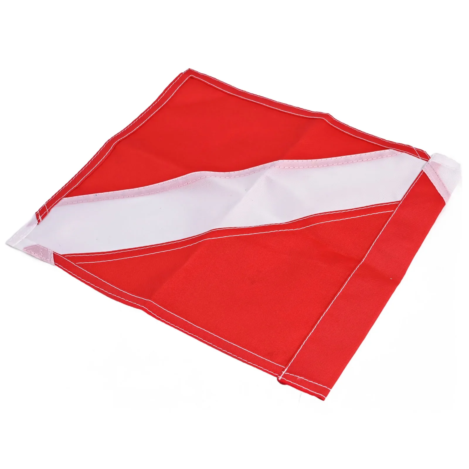 9.4*9.4inch  Dive Boat Flag Banner Boat Diver Down Dive Flag Red And White Spliced Diving Flag Signal Floater Flag For Diving