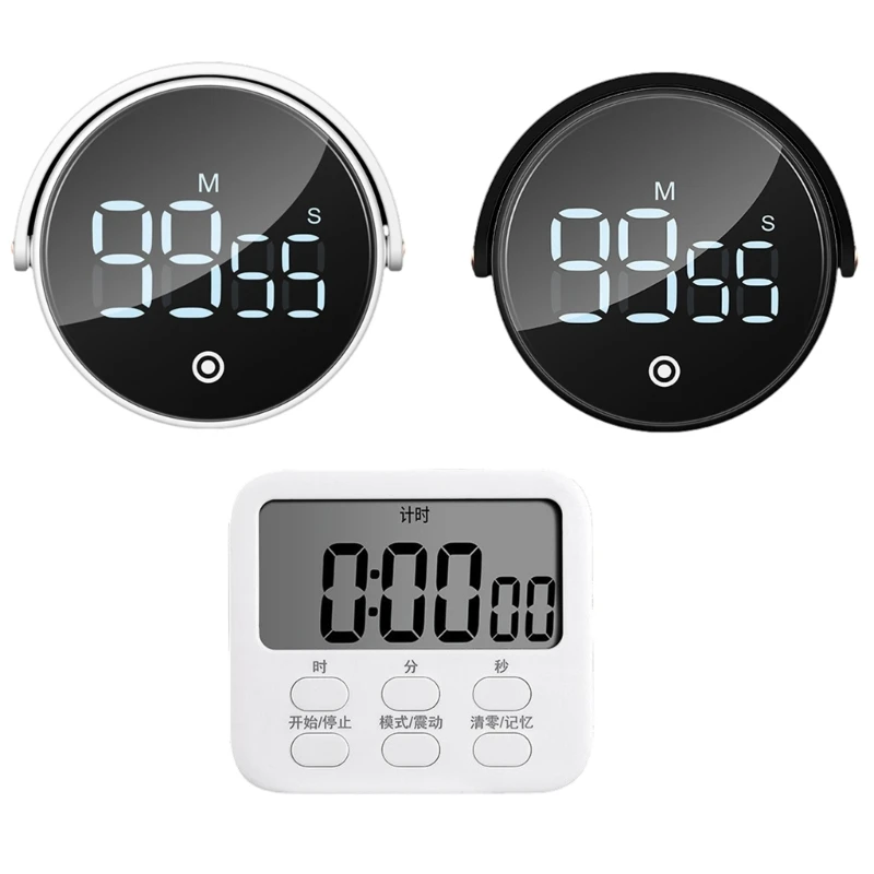 Multi-Function Electronic Timer Digital Timers Big LCD-Display for Break-Time Cooking Gym Meeting Classroom