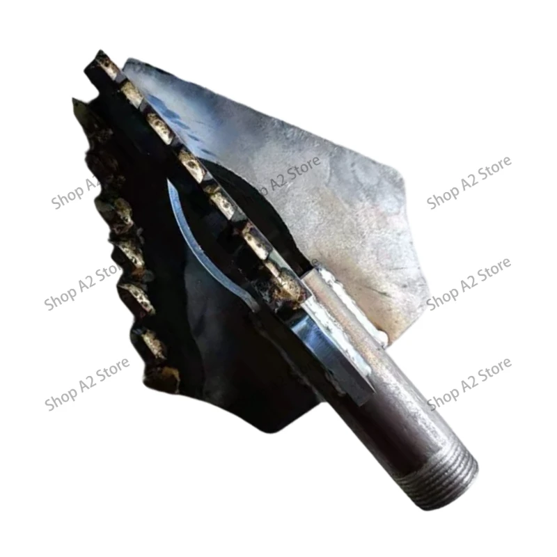 Single Super Hard Alloy 3-Wing Rock Drill Bit for Water Well Drilling & Electric Drill Rig, Supporting 1 Inch Drill Stem