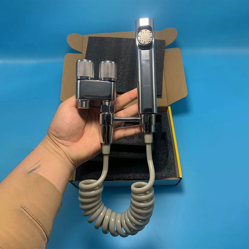 

Water Distribution Valve Part Kit Bathroom Pressurized Sprayer Alloy Bidet Set Switch Angle Bidet Dual Control Switch