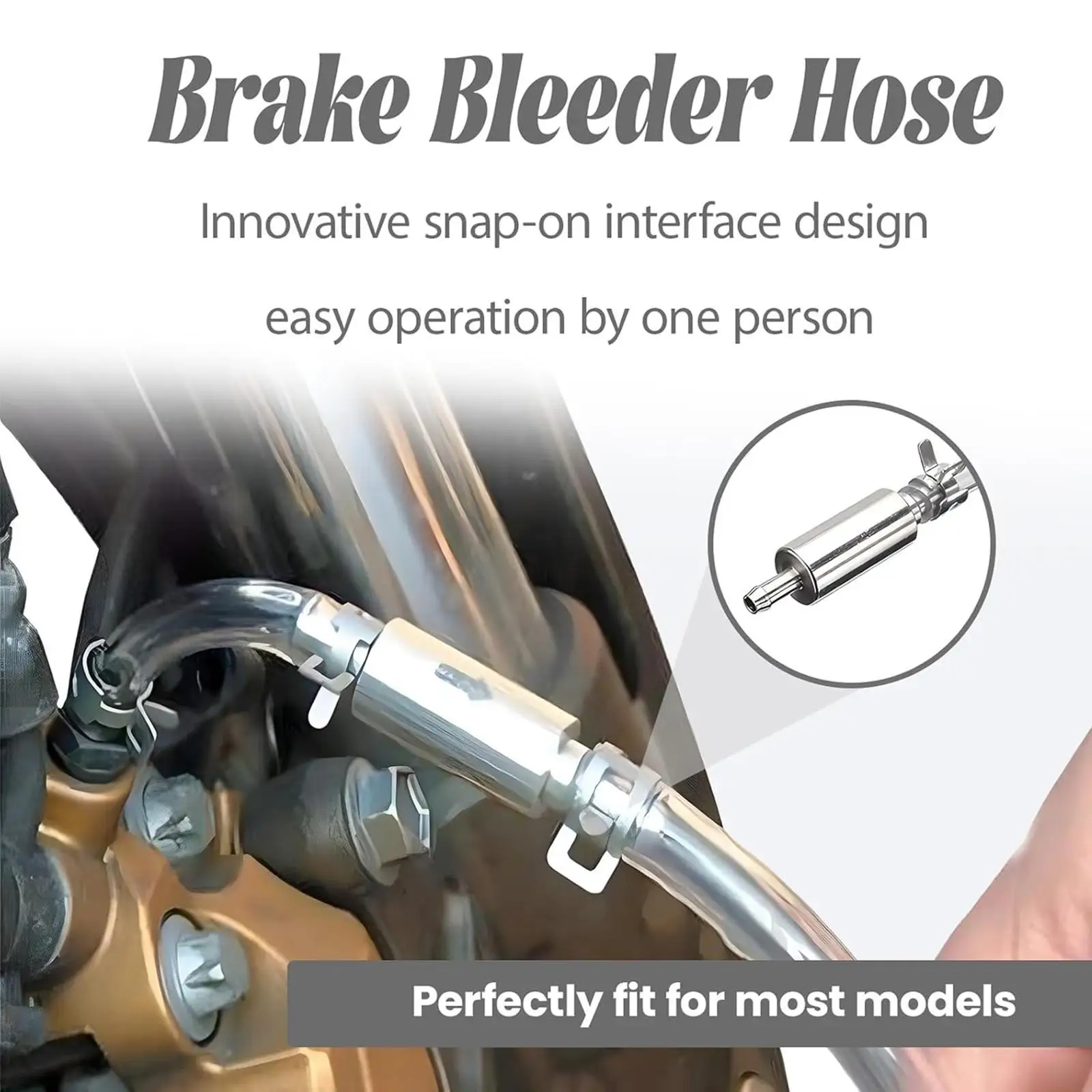 Flexible Brake Bleeder Tube Valve Kit Vehicle Maintenance Tool for Car Motorbike Clutch Hydraulic Bleeding view 3