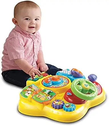 Interactive Learning Table for Toddlers 6-36 Months, Bilingual English/Spanish Activities, Music & Motor Skills Toy