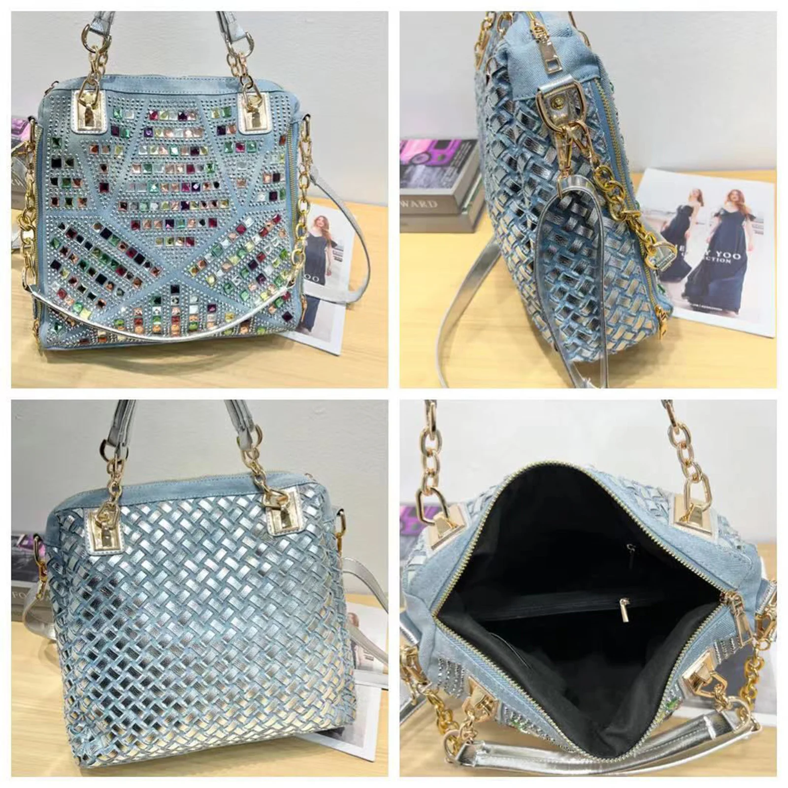 iPinee Bling Purses for Women - Women Bags Jeans ulasan dan harga
