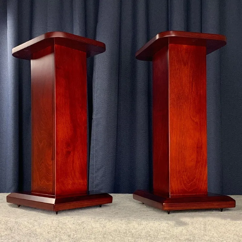Y-037 Custom Made Solid Imported Wood Birch Plywood Speaker Stand 4 