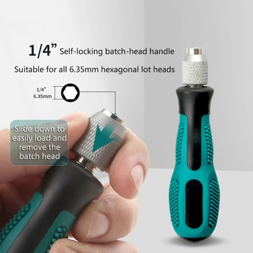 3 قطعة/المجموعة مقبض مفك مع تمديد ثابت غير قابل للانزلاق ل مفك بت حامل أداة تركيب الأجهزة المنزلية #2