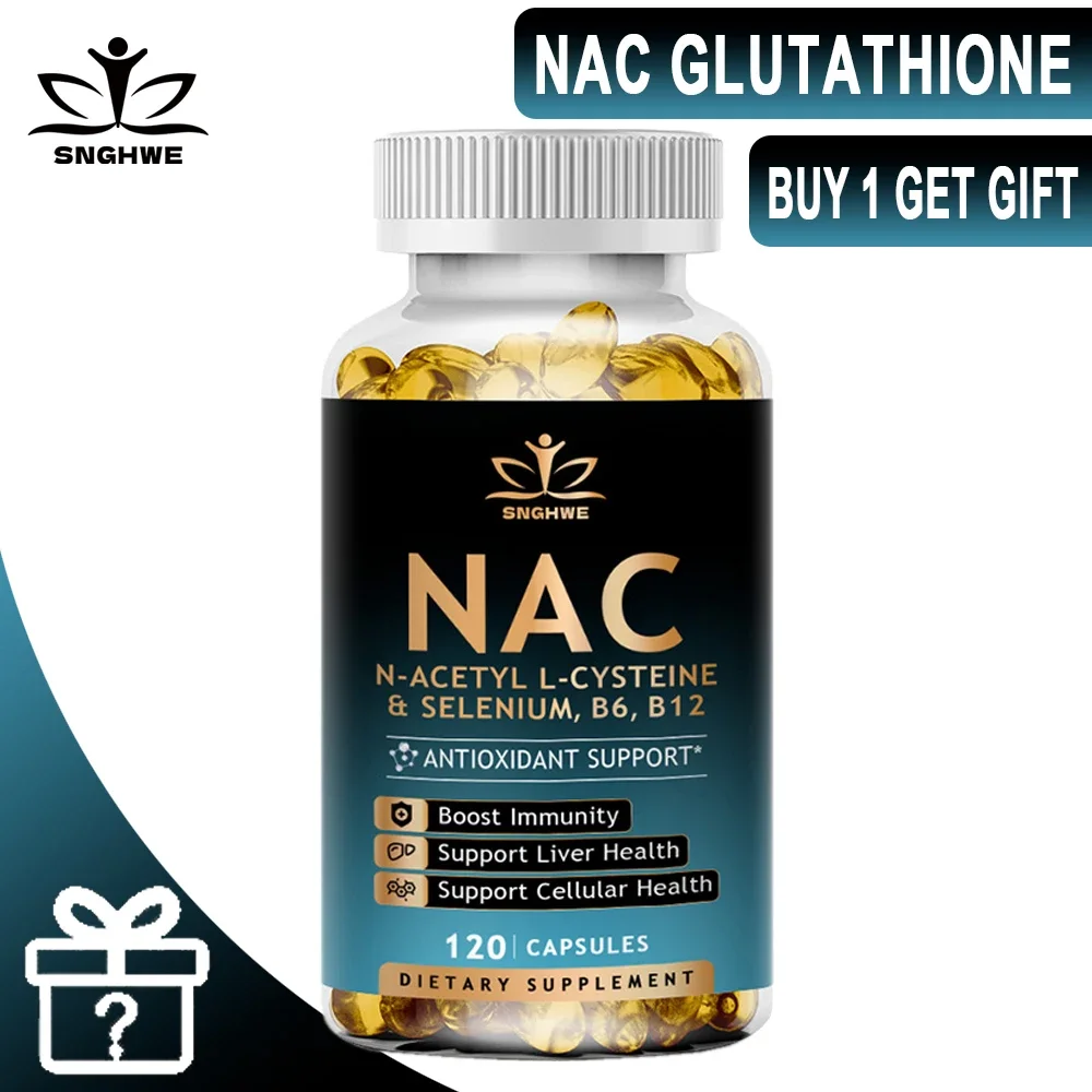 NAC Supplement L-Glutathione Supports Skin Purification-Joint and Hair,Nail Health,Liver, Lungs, Skin & Brain Health