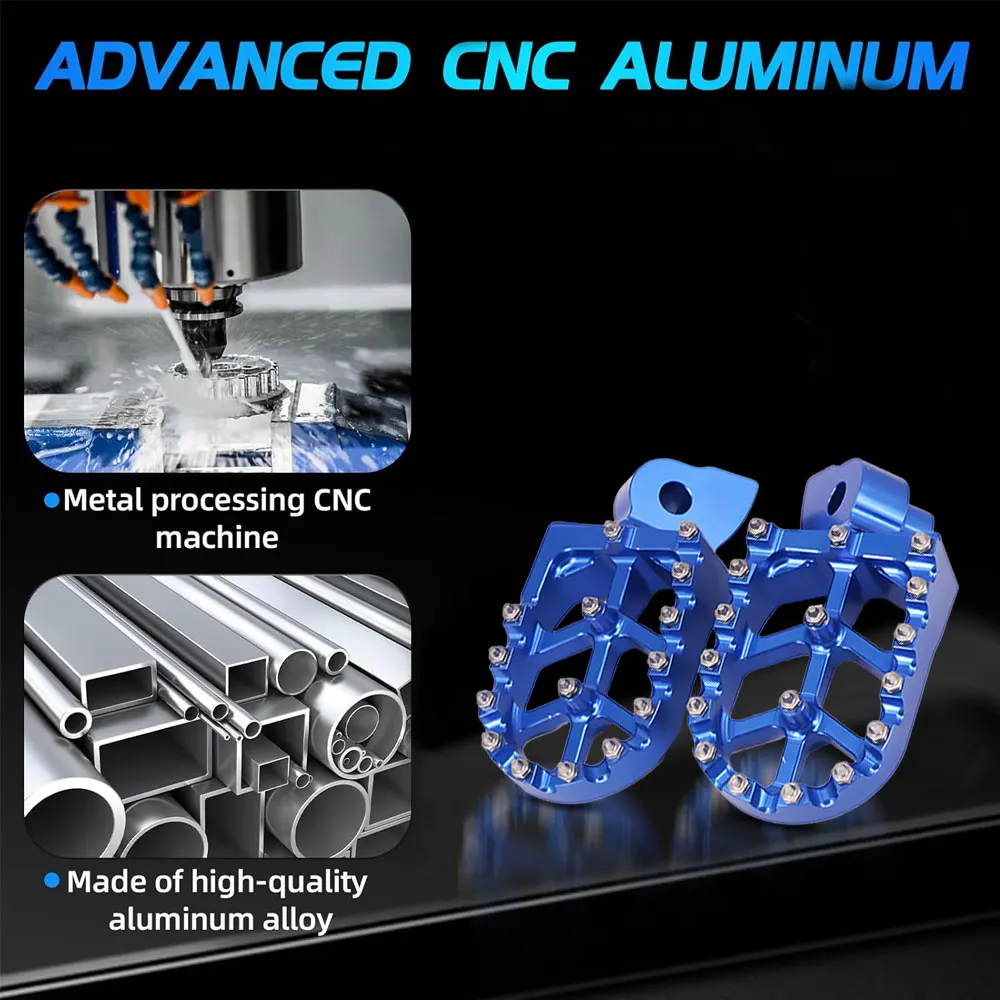 Motorcycle CNC Foot Pegs Rests Footpegs Footrests For Yamaha YZ65 YZ85 YZ125 YZ250 YZ 65 85 125 250 250F 125X 450F WR 250F 450F