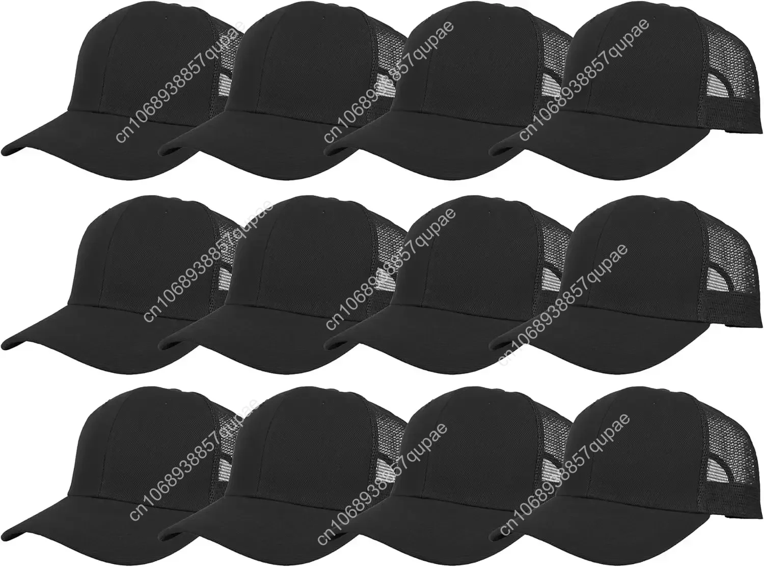 

Gelante Mesh Trucker Hat Baseball Cap Structured Front Panel Wholesale LOT 12 Pack