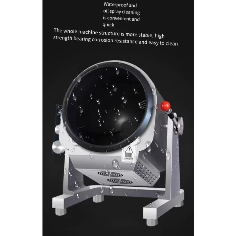Hot Commercial Intelligent Electric Egg Fried Rice Cooking Auto Drum Rotating Gas Fried Rice Robot Wok Machine view 6
