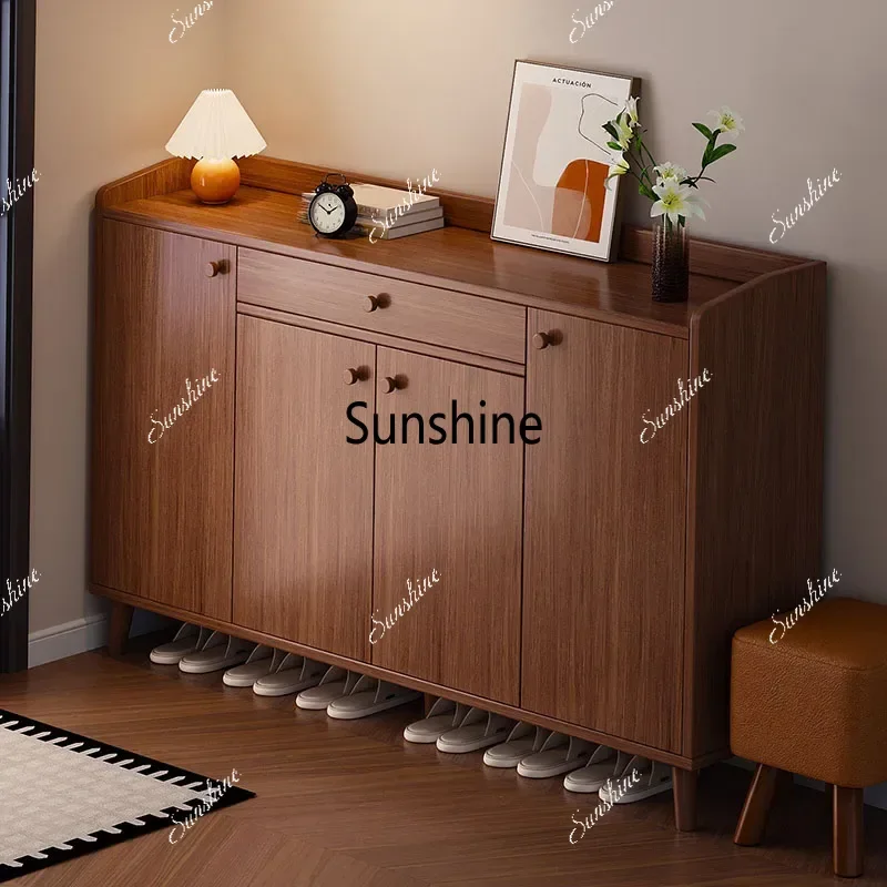 Wooden Modern Shoe Shelf Entrance Hall Vertical Slippers Box Luxury Designer Shoe Cabinet Organizer Zapatero Hotel Furniture