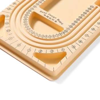Colorato Flockeda Bead Board per bracciale collana vassoio perline accessori strumenti di misurazione artigianato per la creazione di gioielli fai da te