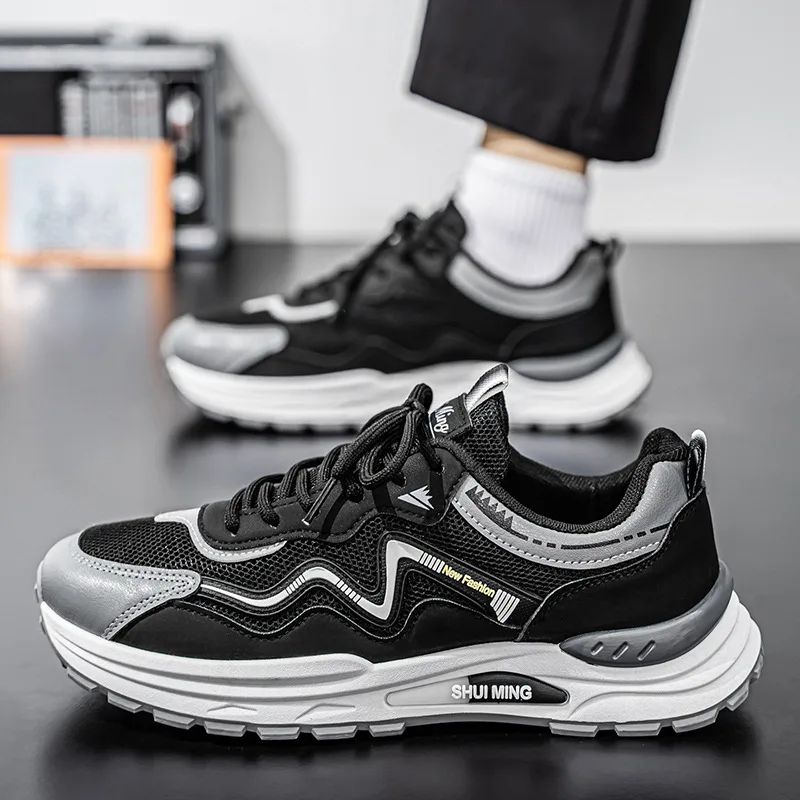 

Men's Casual Sports Shoes Four Seasons New Breathable Soft Sole Non-slip Comfort Outdoor Running Shoes Students Classic Sneakers