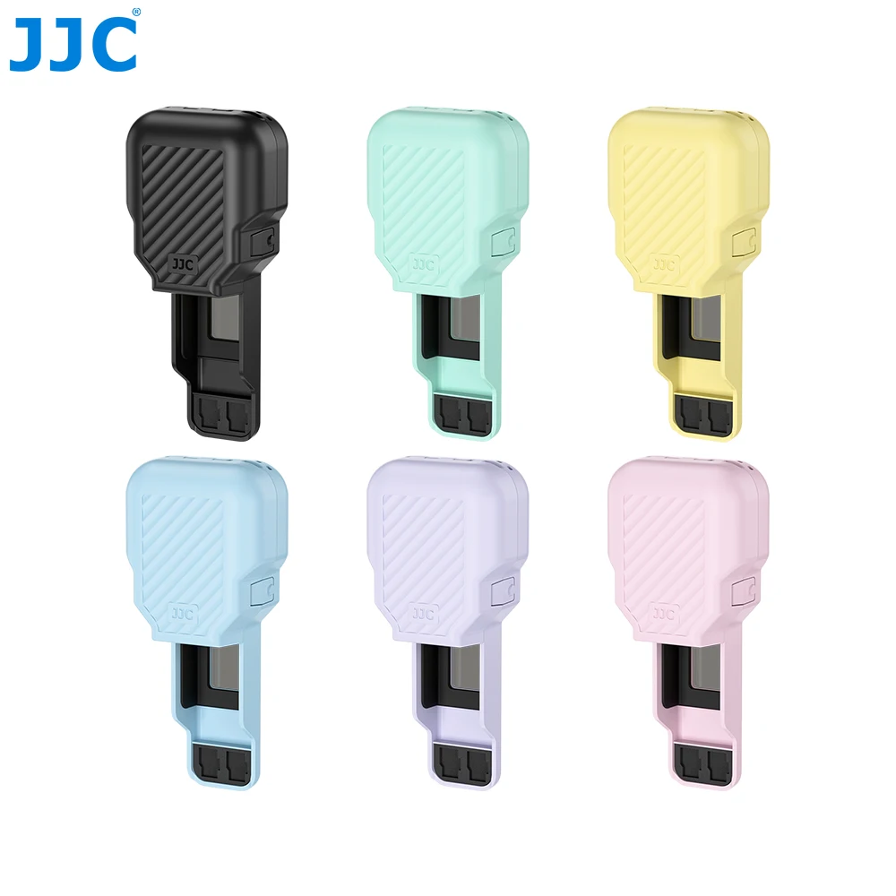 JJC Halbschutzgehäuse für Dji Osmo Pocket 4P Hülle Coque Objektivschutz Schale mit 2 TF-Karten-Filtersteckplätzen Kamerazubehör – Detail 10