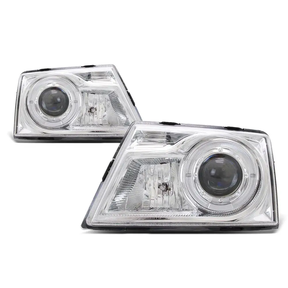 Hot-selling Front Light Halo Projector Headlights For 1998-2000 Ford Ranger (Chromed /Clear)