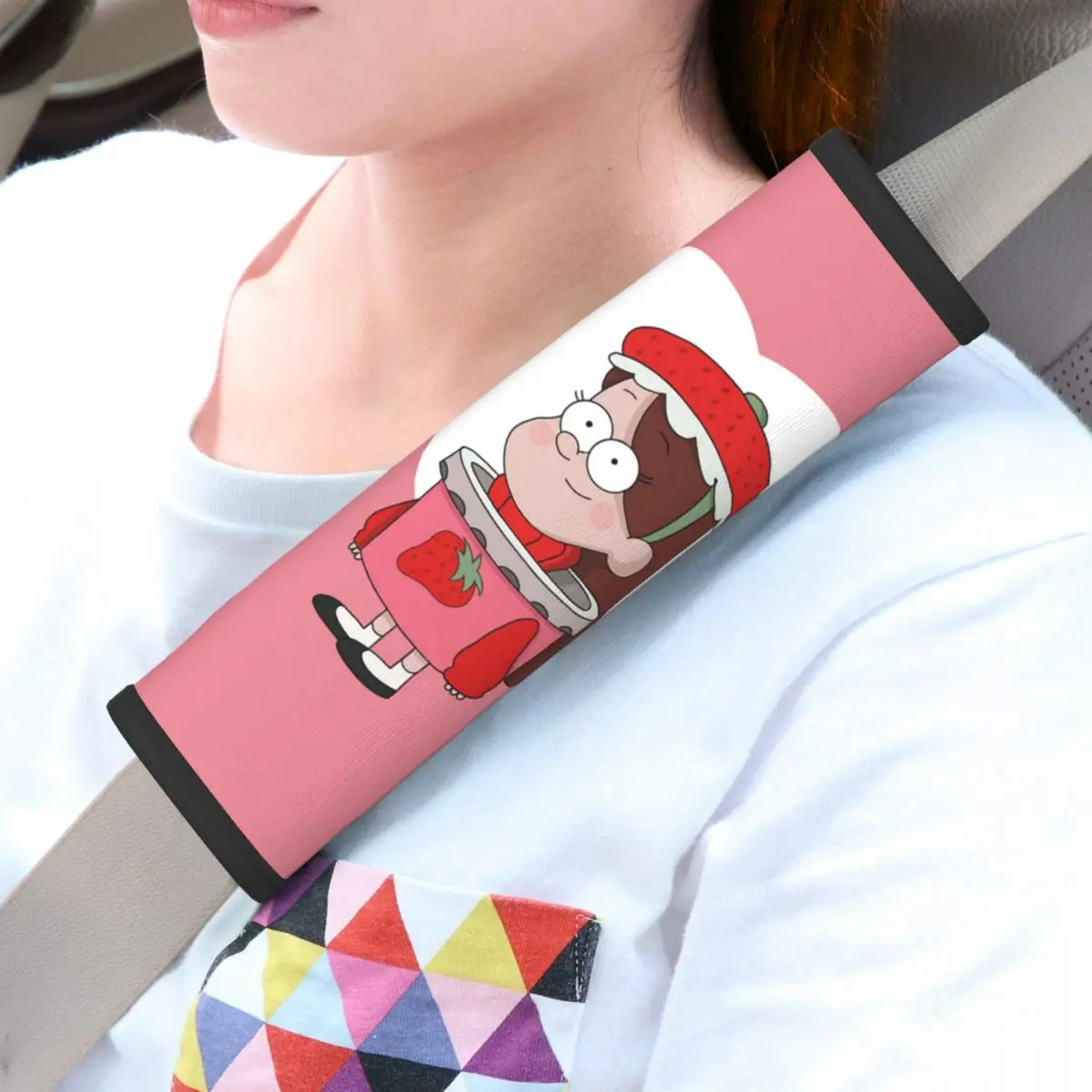 

Custom Funny Anime Gravity Falls Car Seat Belt Pads 2 PCS Safe Seatbelt Shoulder Strap Covers