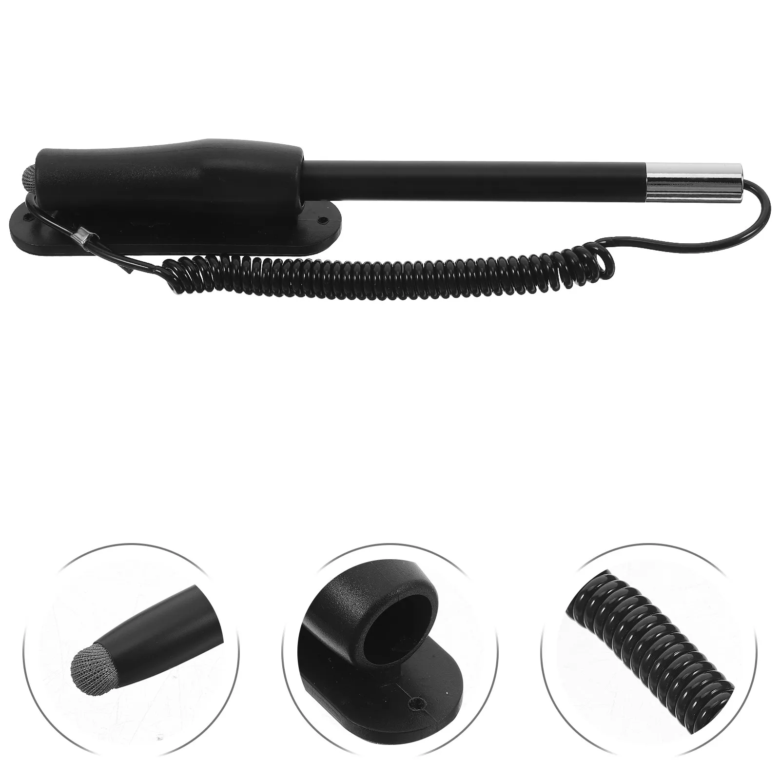 

Smooth Writing Multifunctional Stylus Pen with Spring Holder Retractable Universal Capacitive Tip for Touch Screen Devices