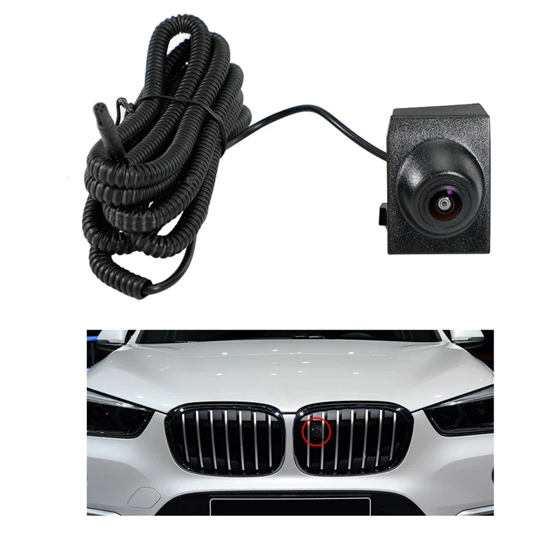 

Car Front View Camera Waterproof Night Vision CCD Parking Camera For-BMW X1 F48 2016 2017 Grille With Electroplate