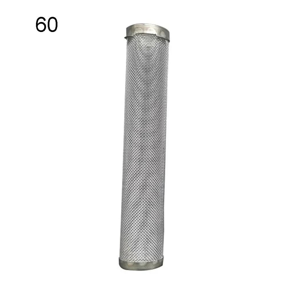 2pcs Manifold Filter Airless Spray Pump Outlet Manifold Filters With 4 Wings 1 Bottom Hole Stainless Steel 60 /80/150/200 Mesh