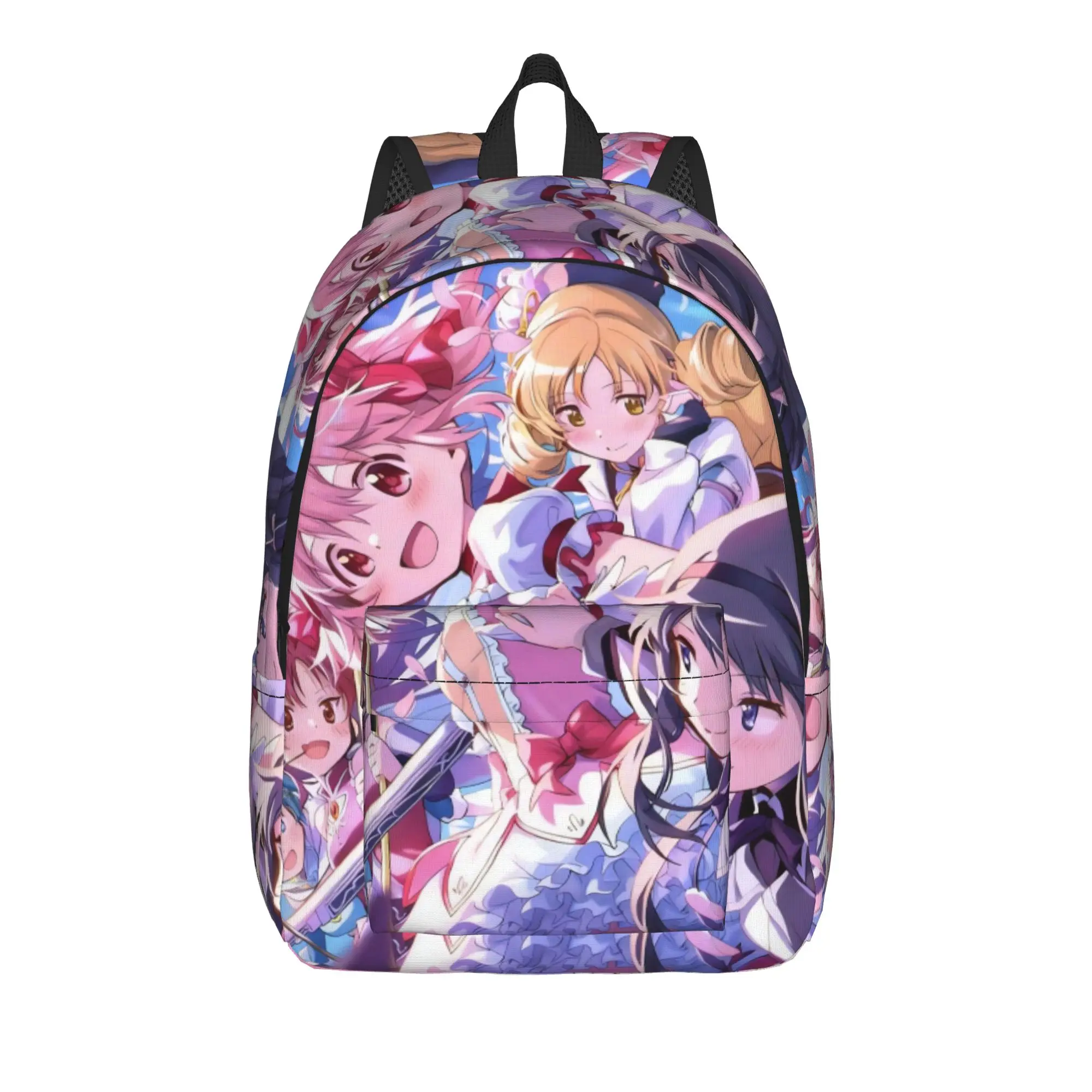 

Cartoon Puella Magi Madoka Magica Teenage Backpack Outdoor Student Travel Daypack for Men Women Laptop Computer Shoulder Bag