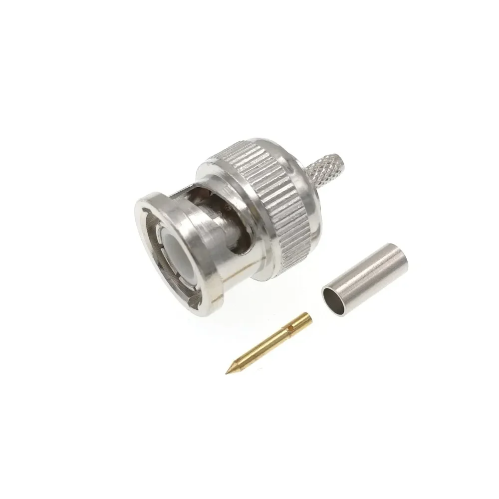 

100 шт BNC Штекерный обжим для RG316 RG174 LMR100 RF соединитель