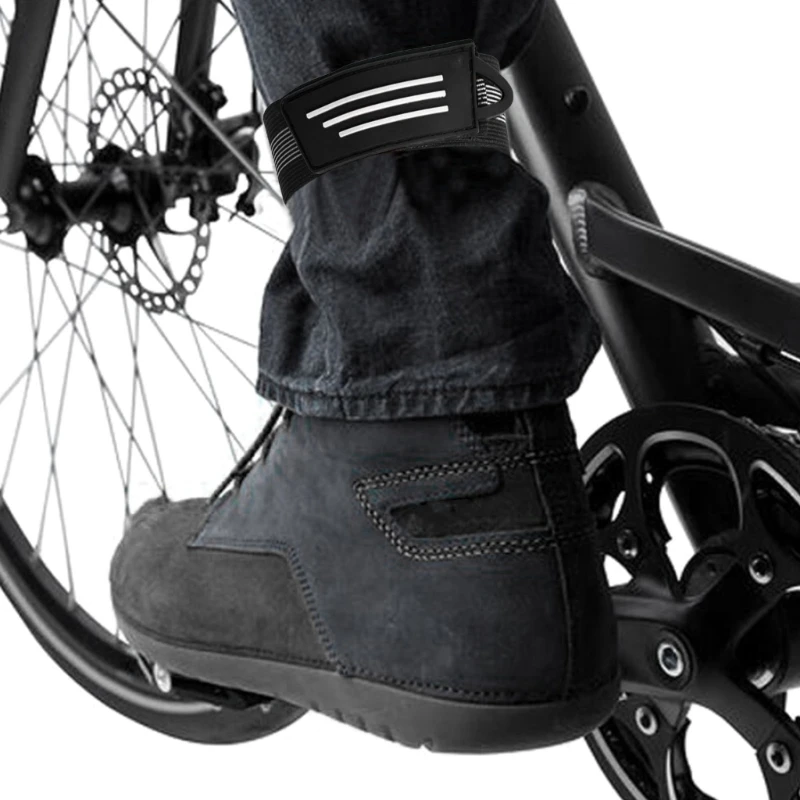 8pcs Bicycles Ankle Leg Strap Pant Bands Clip Strap Wrist Ankle Bind Bands Adjustable Arms Band Cycling Trouser Strap